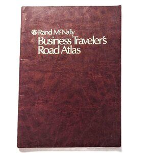 Rand McNally Business Traveler's ROAD ATLAS ~ Leatherette Cover ~ VINTAGE 1988!